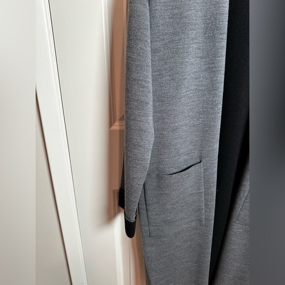 Theory Charcoal and black Open Front reversible cardigan - Picture 9 of 11